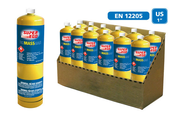 CARTUCHO GAS DESECHABLE CON VALVULA 1000 ML ROMASSGAS/453GR