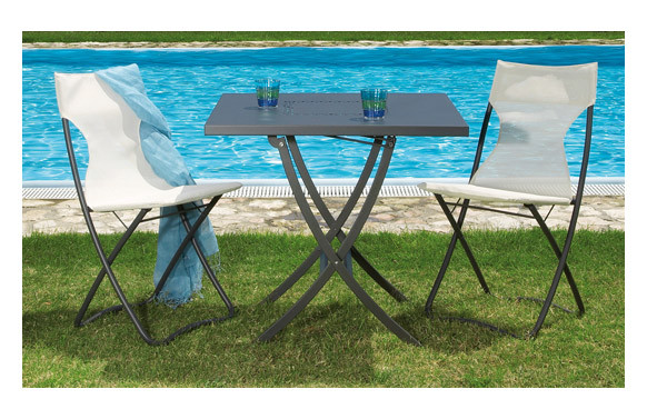 SILLA HIERRO/TEXTILENE PLEGABLE ARIA