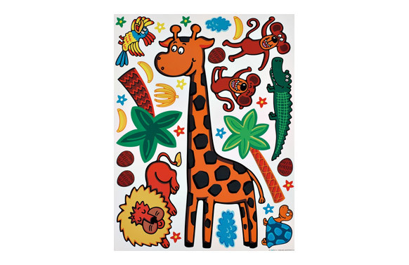 LAMINA DECO ADHESIVA REMOVIBLE 65X85 CM JIRAFA
