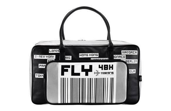 BOLSA DE MANO 55X20X30 DISSENY FLY GRIS/NGR
