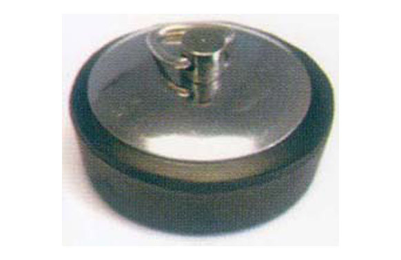 TAPON GOMA P/VALV CHAPA INOX 32 MM