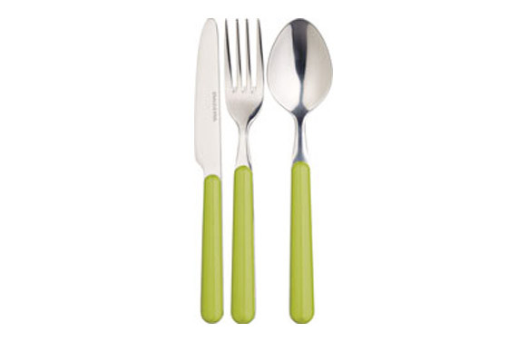 CUBIERTO INOX POLYRESINA EXPOSITOR 96U (24X4) 6269-VERDE