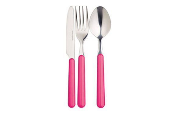 CUBIERTO INOX POLYRESINA EXP96 6271-FUCSIA