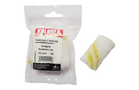 MINI RODILLO RECAMBIO ANTIGOTA 6 CM (2UND)