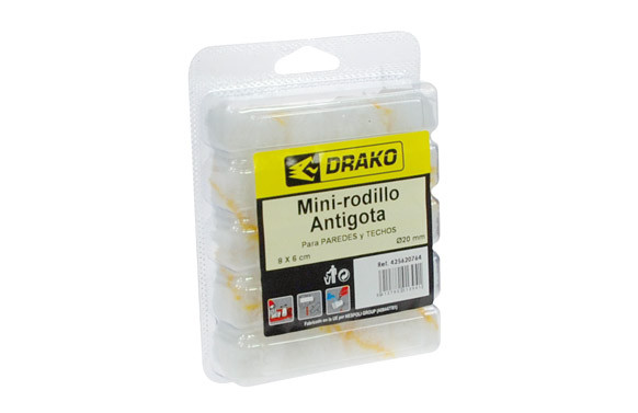 MINI RODILLO RECAMBIO ANTIGOTA 6 CM (8UND)