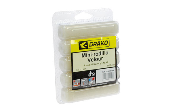 MINI RODILLO RECAMBIO VELOUR 11 CM (5UND)