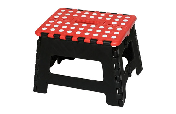 TABURETE 29X22X22 PLEGABLE ROJO