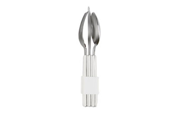 CUBIERTOS INOX JUEGO 3 UNIDADES BLANCO