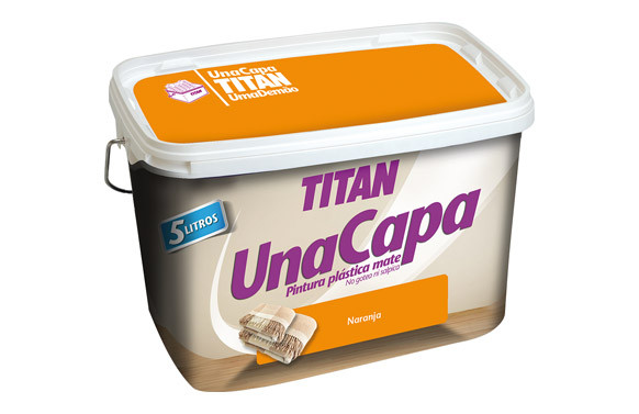 PINTURA PLASTICA MATE UNA CAPA NARANJA-2,5LT