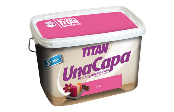 PINTURA PLASTICA MATE UNA CAPA FUCSIA-2,5 LT
