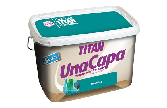 PINTURA PLASTICA MATE UNA CAPA ESMERALDA-2,5 LT