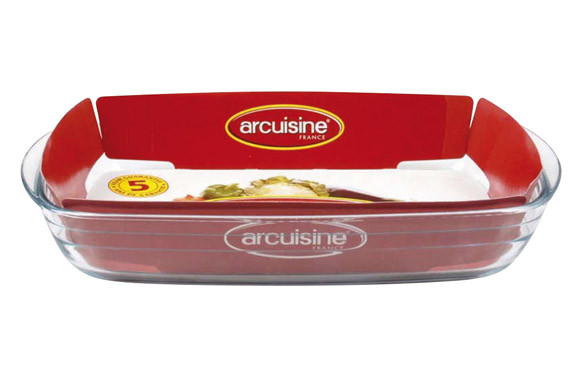 FUENTE VIDRIO RECTANGULAR ARCUISINE 35X22CM