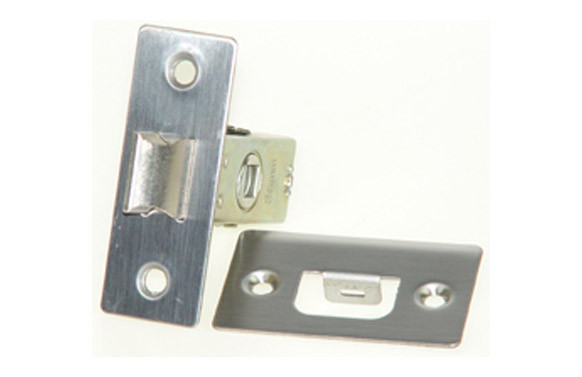 PICAPORTE INOX MUELLE DOBLE 45 MM CANTO RECTO