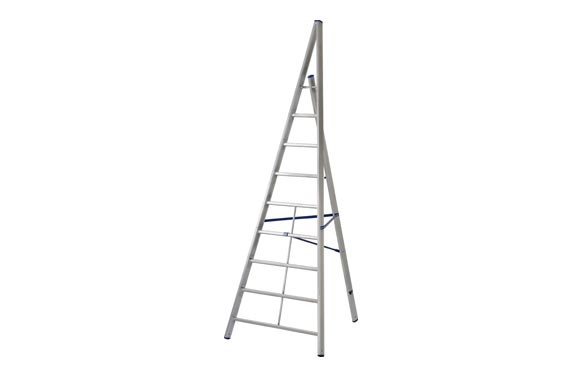 ESCALERA TRIANGULAR ALUMINIO TRITTIKA 8 PELDAÑOS