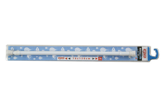 BARRA DUCHA CORTINA RECTA BLANCO 70 X 120 CM