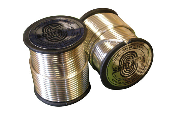 ESTAÑO PLATA 3,5% 100 GR Ø 2 MM ALEACION 102