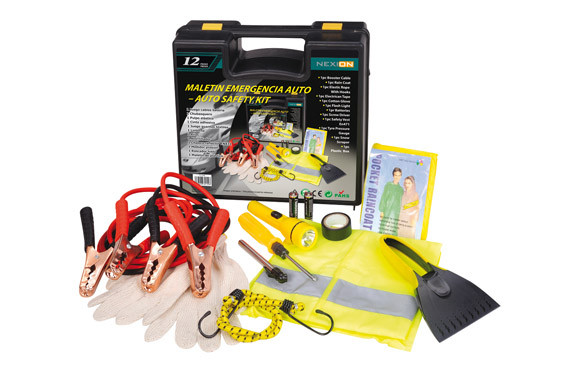 MALETIN EMERGENCIAS AUTOMOVIL 12 PIEZAS