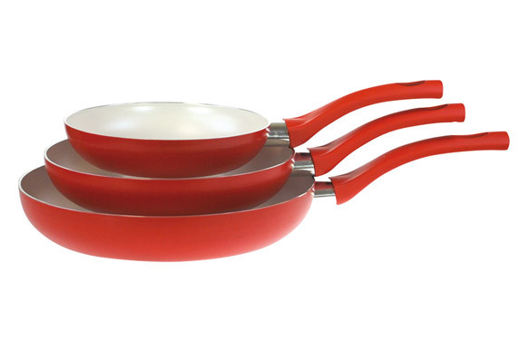 SARTEN SET 3U MILAN ROJA 18-22-26 CM
