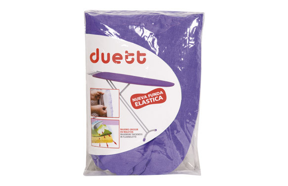 FUNDA MESA PLANCHAR ELASTICA DUETT 333-LILA/128X51