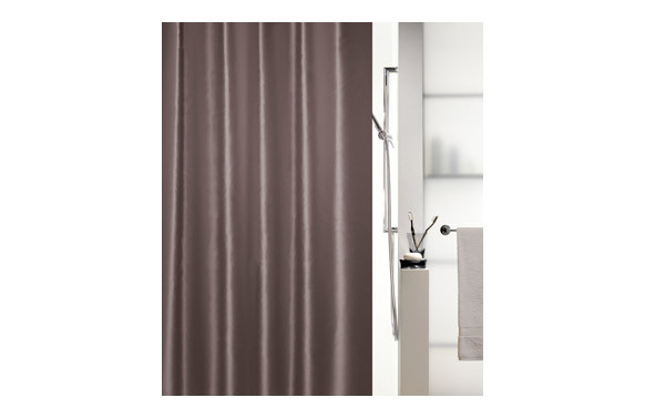 CORTINA BAÑO SHINE SAT.180X200 MOCCA