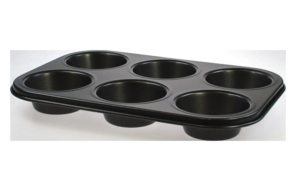 MOLDE METAL MUFFINS 6 CAVIDADES