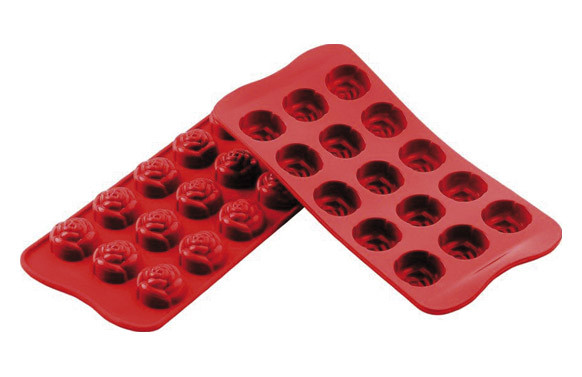 MOLDE BOMBONES SILICONA AMBIT ROSAS-SCG13