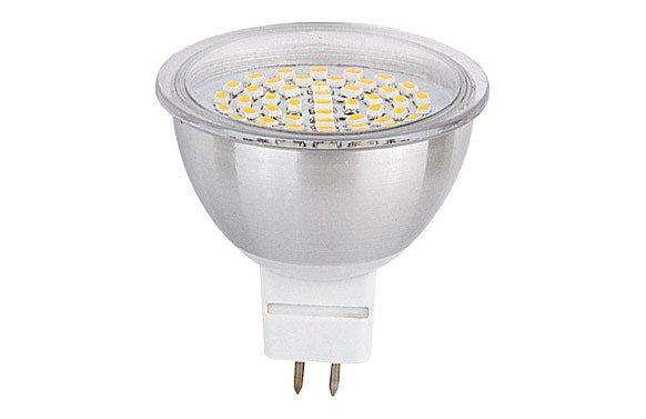 BOMBILLA LED DICROICA SMD ALUM 3,5W-120 MR-16 LUZ CALIDA (3500K)