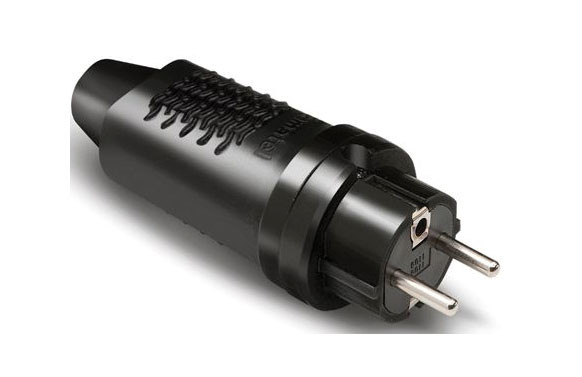 CLAVIJA BIPOLAR 16A GOMA NEGRO IP44