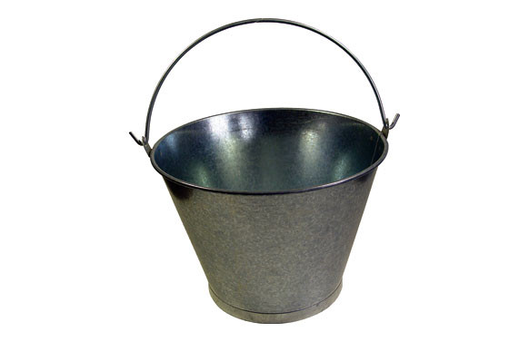 CUBO GALVANIZADO CONICO8 L