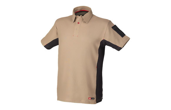 POLO M/CORTA STRETCH BEIGE T-XXL