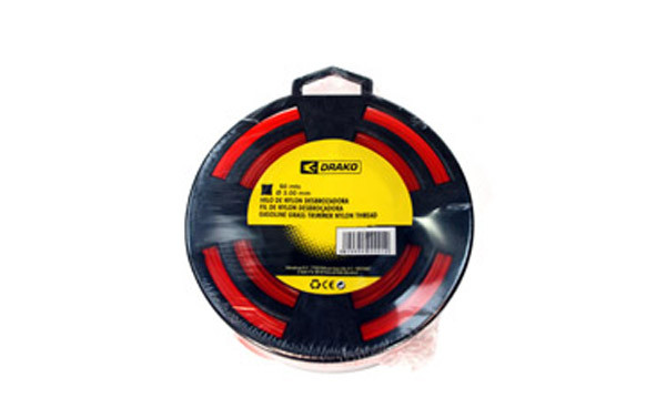HILO NYLON CUADRADO DESBROZADORA 100M 2,40MM