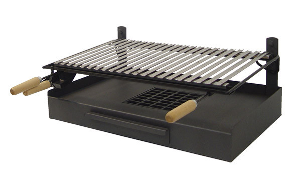CAJON BARBACOA CON PARRILLA INOX 68 X 40 X 26 CM