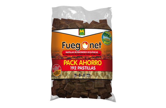 PASTILLA ENCENDIDO ECOLOGICA BOLSA AHORRO 200 UDS