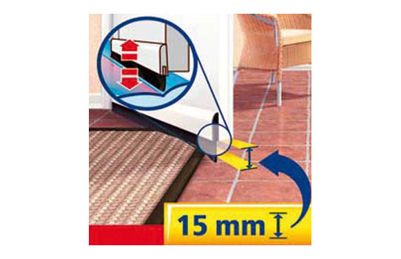 BARRA PUERTA ALUMINIO 1M X 40MM INOX