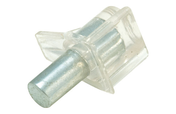 ESCUADRA CON CILINDRO METALICO TRANSPARENTE