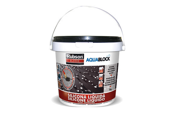 SILICONA LIQUIDA AQUABLOCK SL3000 1 KG NEGRO