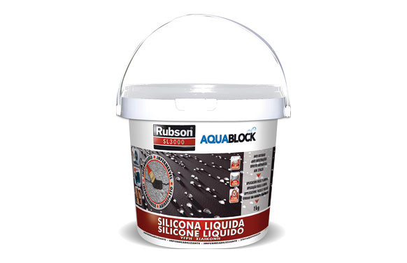 SILICONA LIQUIDA AQUABLOCK SL3000 1 KG BLANCO