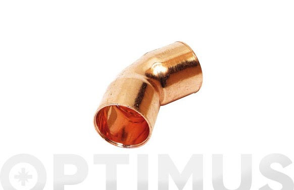 CURVA COBRE 45 H-H DIA 15MM 1UD