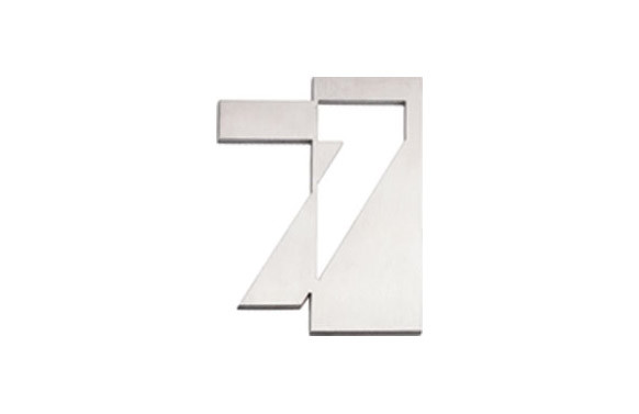 NUMERO INOX 125 MM ESTAMP. 7