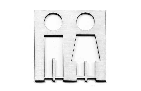 PLACA ICONO INOX 100 MM ESTAMP SERVIC.MIXTO