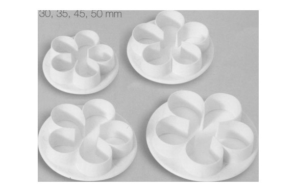 CORTADOR FONDANT SET 4U AGENTNOVA 8264-ROSA