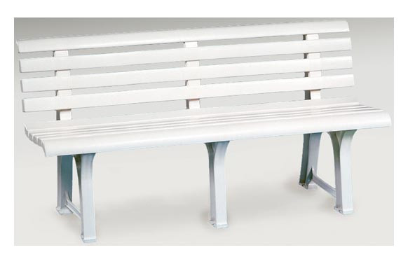BANCO JARDIN RESINA ORQUIDEA BLANCO