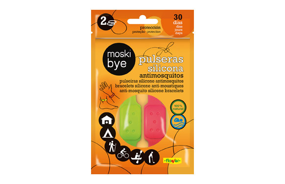 PULSERA SILICONA ANTIMOSQUITOS 2 UNIDADES