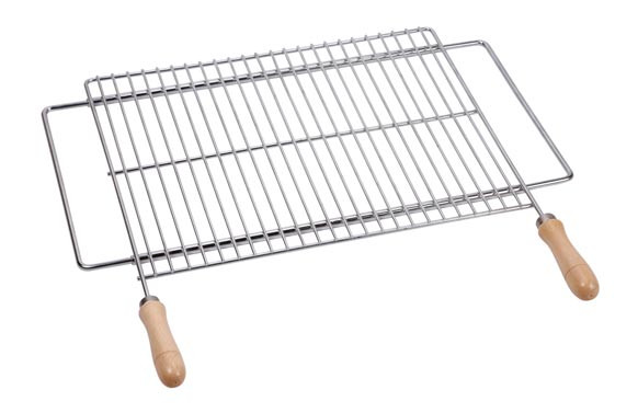 PARRILLA BARBACOA EXTENSIBLE ZINC 70/80 X 40 CM