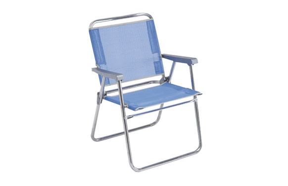 SILLON FIJO ALUMINIO PLAYAFIBRELINE AZUL