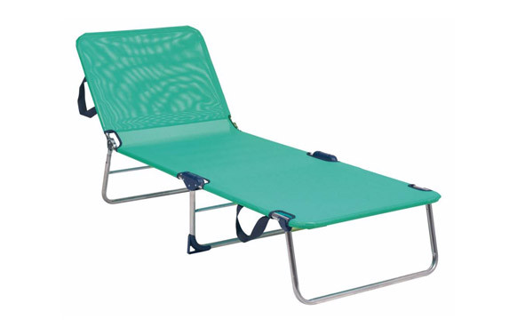 CAMA PLAYA MULTIPOSICION CON ASA ALUMINIO FIBRELINE AZUL
