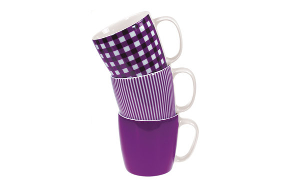 MUG PORCELANA AMBIT RAYAS LILA