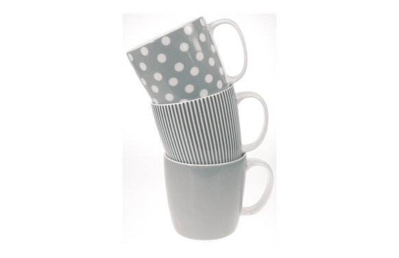 MUG PORCELANA AMBIT BANDA GRIS