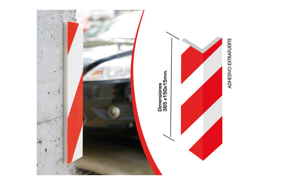 PROTECTOR CANTONERA PARKING 365 X 150 X 15 MM
