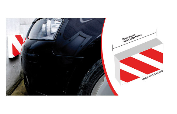 PROTECTOR FRONTAL PARA PARKING 295 X 195 X 40 MM.